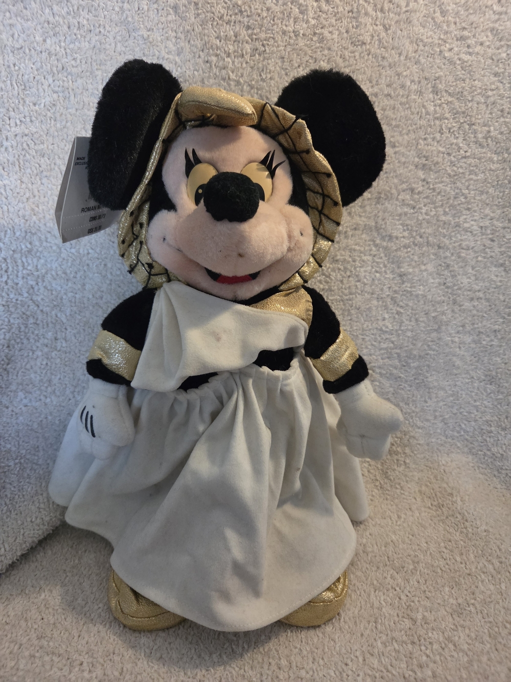 Disney Minnie Plush Costume in Black, White & Gold